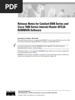 Release Notes For Catalyst 6500 Series and Cisco 7600 Series Internet Router DFC3A ROMMON Software