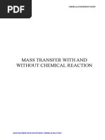 Exp - S4 - Mass Transfer With and Without Chemical Reaction