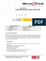 Patch Cord Microlink - Outdoor SM Duplex 2mm LSZH PDF