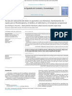 Escalas de Valoración Del Dolor en Pacientes Con Demencia. Instrumentos de Ayuda para El Fisioterapeuta, El Médico, El Enfermero y El Terapeuta Ocupacional