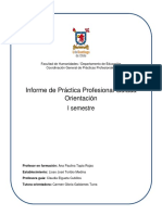 ORIENTACION Informe de Práctica Profesional Guiada