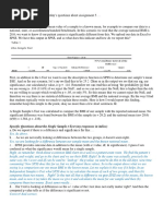 Single Samples T-Test: Assignment 5 Questions