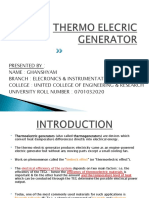 Thernoelecric Generators 2003