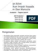 Perubahan Iklim Memberikan Impak Kepada Ekosistem Dan Manusia