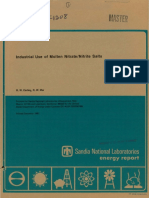 Industrial Use of Molten Nitrate/Nitrite Salts: R. W. Carling, R. W. Mar