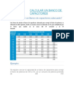 Calcular Un Banco de Capacitores