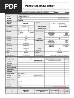 PAGLINAWAN - Personal Data Sheet