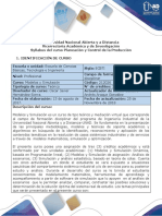 Syllabus Del Curso Modelos y Simulacion