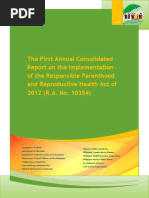 Annual Consolidated Report On RPRH Implementation 05142015 PDF