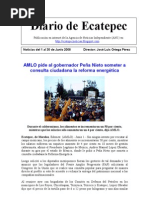 Diario de Ecatepec Noticias Del 1 Al 30 de Junio