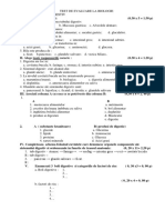 Test de Evaluare La Biologie Cls. VII