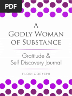 A Godly Woman of Substance Gratitude & Self Discovery Journal