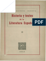 Historia y Textos de La Literatura Espanola II PDF