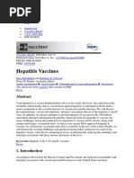 Hepatitis Vaccines: Keywords: Hepatitis A, B, C, D, and E Vaccines