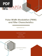 Pulse-Width-Modulation (PWM) and Filter Characteristics: Experiment No. 1