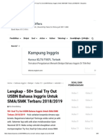 Lengkap - 50+ Soal Try Out USBN Bahasa Inggris Untuk SMA - SMK Terbaru 2018 - 2019 - Bospedia