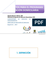 Lineamientos para El Programa de Atención Domiciliaria Alianza Por La Salud Publica PDF