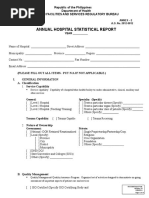 Annual Hospital Statistical Report 