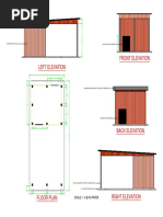 Left Elevation Front Elevation: Scale 1: 4 at A3 Paper