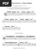 Sweep Picking Lesson No. 1 - Major Arpeggios