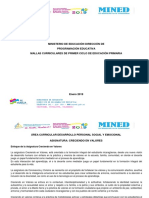 I Ciclo 1° y 2° Grado Mallas Por Áreas Curriculares I SEMESTRE