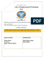 Rajshahi University of Engineering &technology: Arduino Based Solar Street Light With Auto Intensity Control