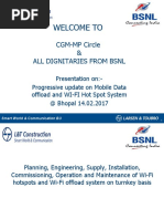 Welcome To: CGM-MP Circle & All Dignitaries From BSNL