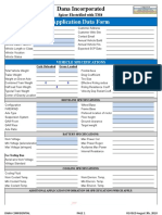 Technical Data Questionaire