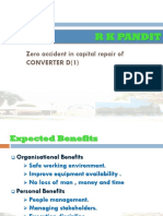 R K Pandit: Zero Accident in Capital Repair of Converter D