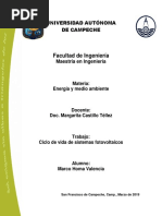 Ciclo de Vida de Sistemas Fotovoltaicos