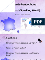 Le Monde Francophone (The French-Speaking World)