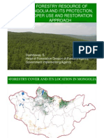 Forestry Resoures of Mongolia and Its Protection, Proper Use and Restoration Approach