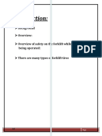 Background Overview: Overview of Safety On The Forklift While