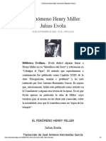 El Fenómeno Henry Miller. Julius Evola - Biblioteca Evoliana