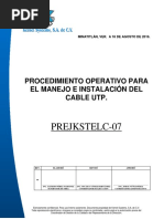 Prejkstelc-07. Instalación de Cable Utp