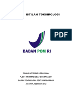 Daftar Istilah Toksikologi