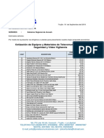 Cotizacion Materiales y Equipos Julio Ortiz 2018