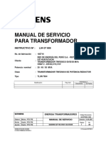 Manual de Servicio para Transformadores