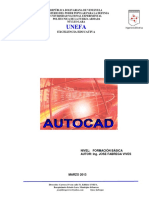 GUIA DIBUJO AUTOCAD UNEFA FABREGA y EJercicios PDF