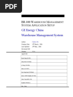 BR100 Warehouse Management System Application Setup V1 6