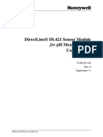 Directline® Dl421 Sensor Module User Manual: For PH Measurements