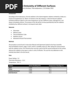 Thermal Radiation Lab Report