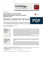 Cardiologia: Hypercalcemic Crisis and Primary Hyperparathyroidism: Cause of An Unusual Electrical Storm