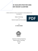 Designing An Equalizer Structure Using Gradient Descent Algorithms