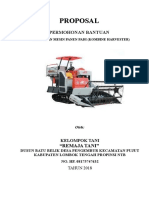 Proposal Mesin Padi Remaja Tani