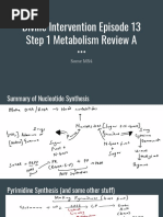 Divine Intervention Episode 13 Step 1 Metabolism Review A: Some MS4