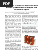  Generator Breaker Equipped With Vacuum Interrupters