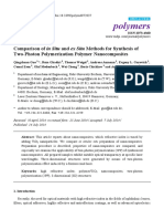 Polymers: Comparison of in Situ and Ex Situ Methods For Synthesis of Two-Photon Polymerization Polymer Nanocomposites