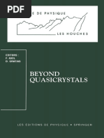 (Centre de Physique Des Houches 3) Yves Meyer (Auth.), Françoise Axel, Denis Gratias (Eds.) - Beyond Quasicrystals - Les Houches, March 7-18, 1994-Springer-Verlag Berlin Heidelberg (1995) PDF