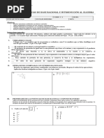 Prueba Potencias de Base Racional y Algebra 1A